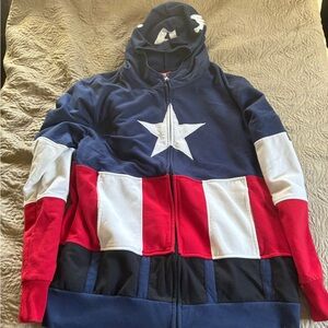 Captain America costume hoodie size XL